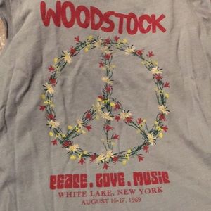 Woodstock with sleeves cut t-shirt